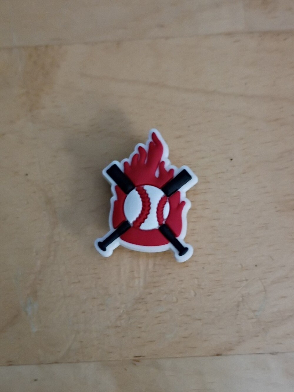 10 for $10 Jibbitz Croc Charms - Baseball Bat Ball & Flame - Sports - New